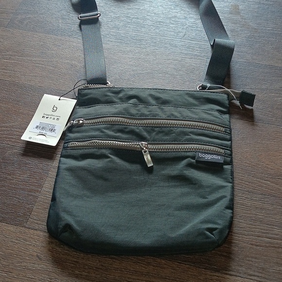 COPY - Baggallini 3 Zippered Gray Crossbody Adjustable Strap Tote Bag Purse 10"… - Picture 1 of 5